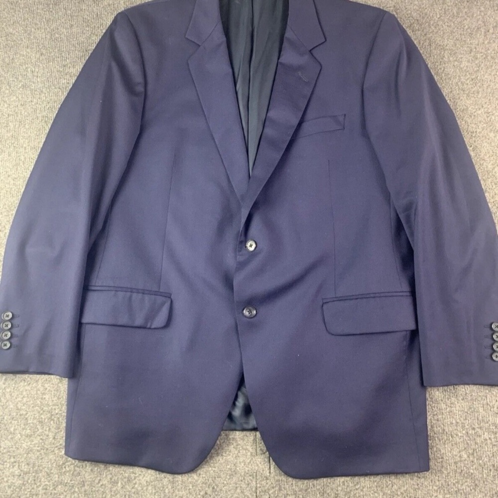 Coppley Loro Piana Super 130’s Wool Mens Sports Blazer Size 46 Blue
